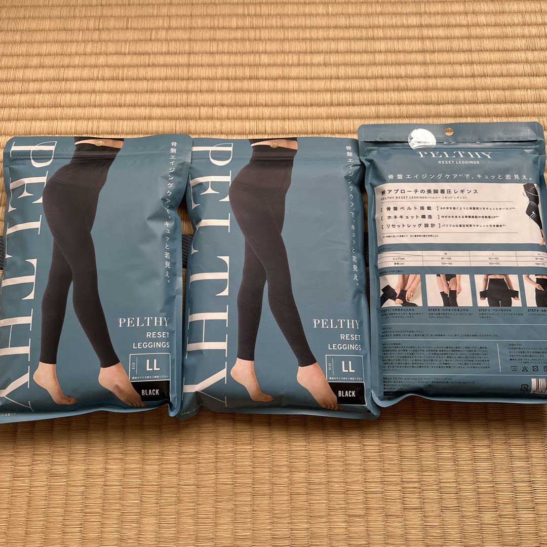 PELTHY RESET LEGGINGS LL ブラック PELTHY RESET LEGGINGS LLサイズ ブラック - メルカリ
