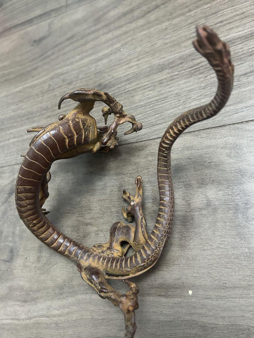 三爪金龍，古銅製，時代物