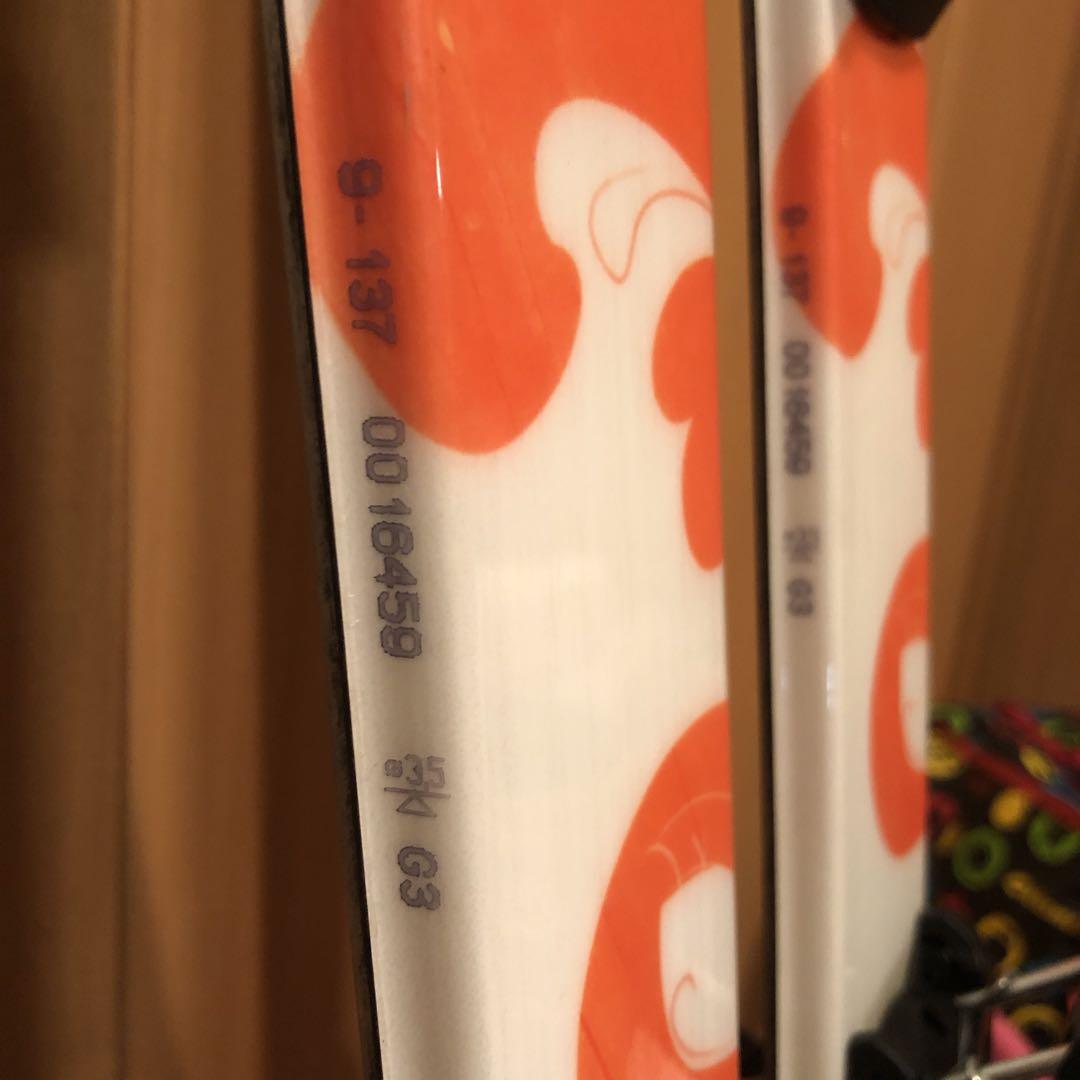 スキー板、ブーツ、ストックセット