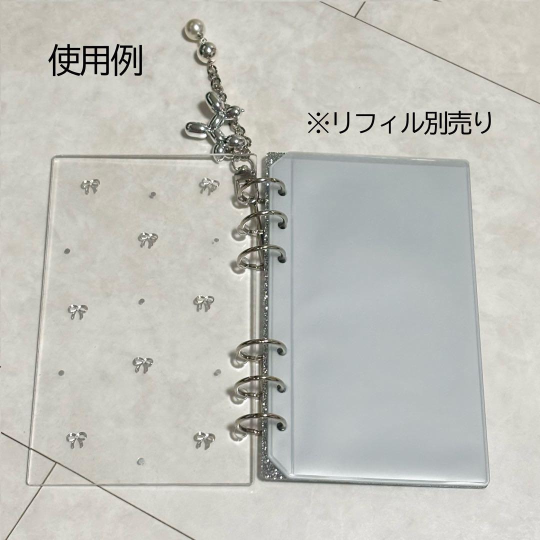 ✨リンゴ✨A6 アクリルレジンバインダー　リング付き　2個セット ✨リンゴ様専用✨A6 アクリルレジンバインダー リング付き 韓国
