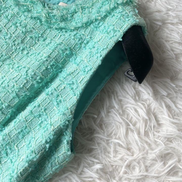 お買い得低価 yu様専用♡美品ケイトスペードひざ丈ワンピース ツイード ティファニーブルー S kyINn-m32000412031 100%新品定番