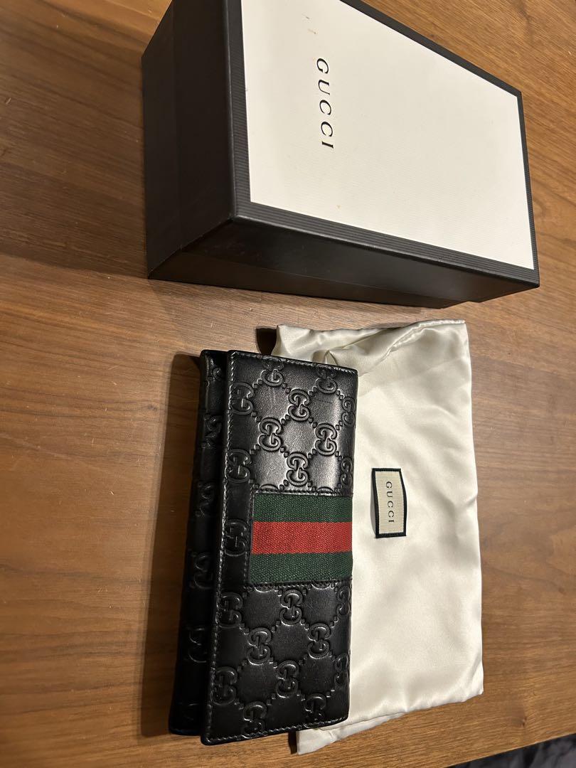 グッチ　長財布　シェリーライン　GGシマ