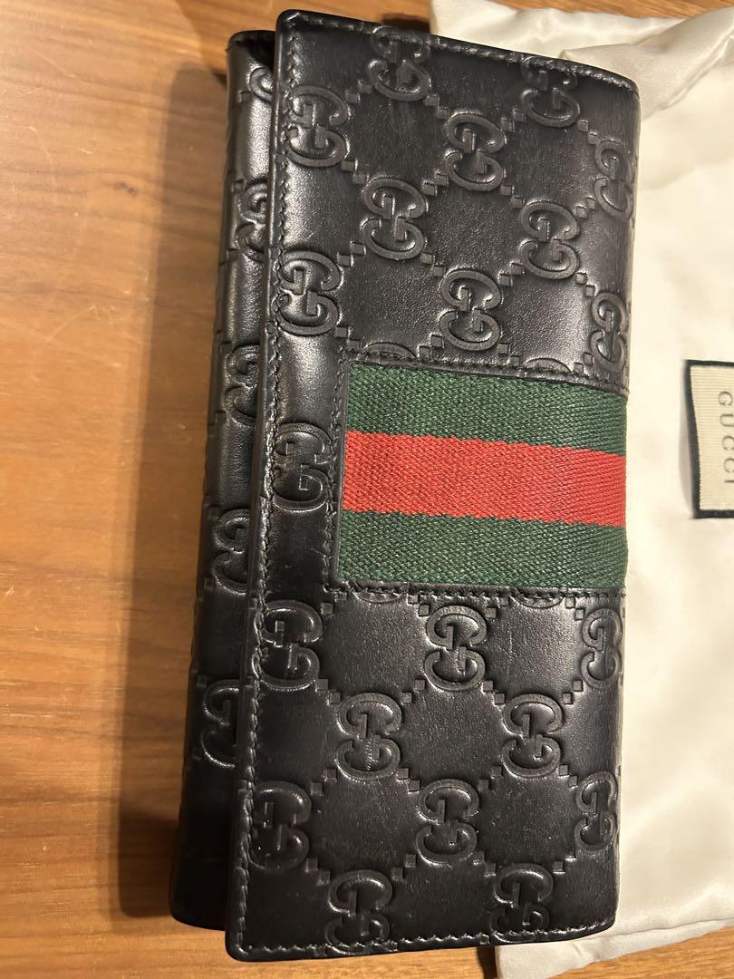 グッチ　長財布　シェリーライン　GGシマ