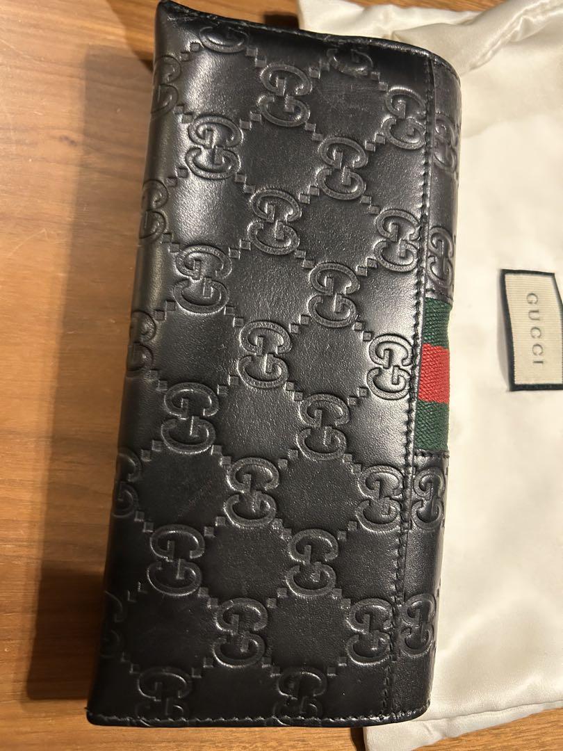 グッチ　長財布　シェリーライン　GGシマ