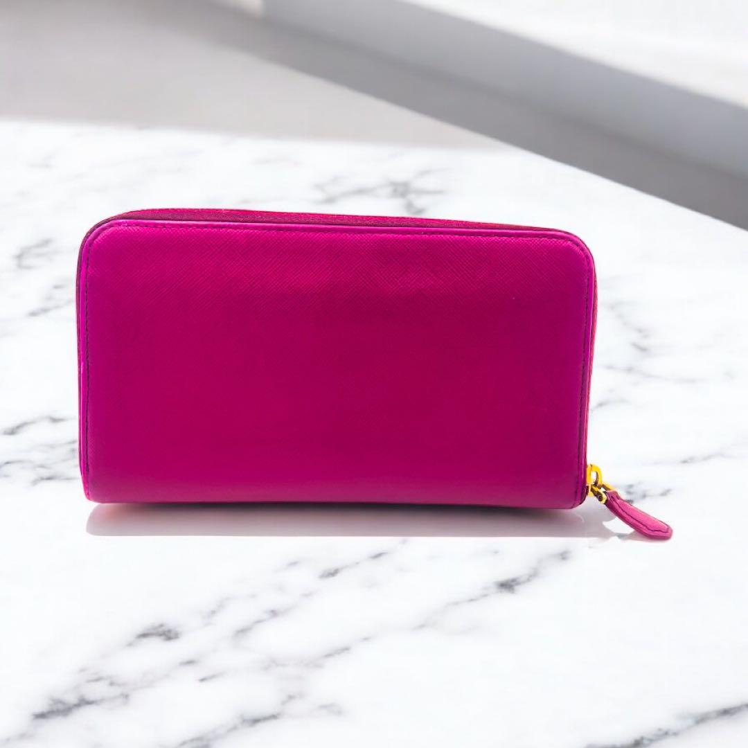 PRADA プラダ　サフィアーノ 長財布 ピンク