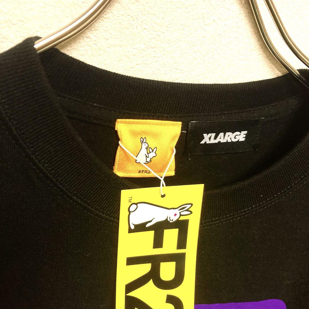 【新品タグ付き】FR2 XLARGE コラボ　ビッグプリント　完売品　Tシャツ