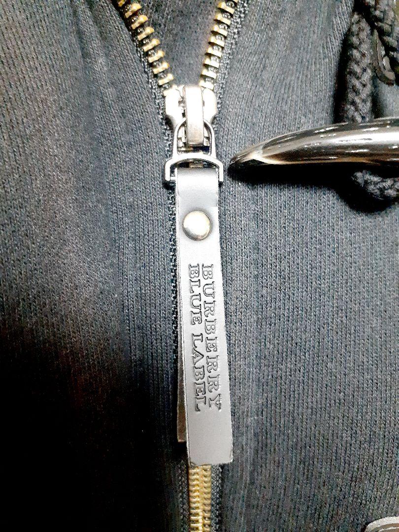 BURBERRY バーバリー ダッフルパーカー ファーチェック ブラック38