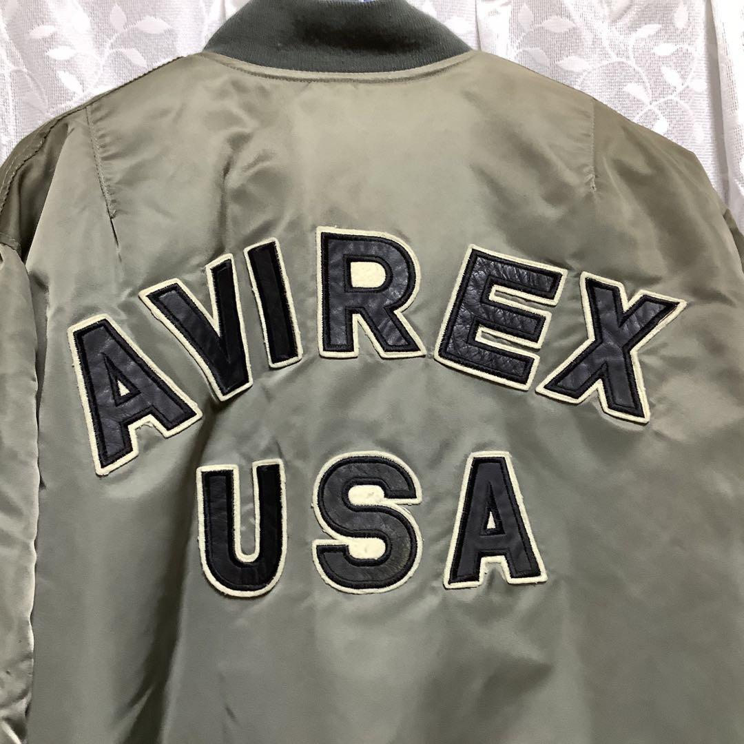 AVIREX  USA  フライトジャケット　MA-1 アーチロゴ