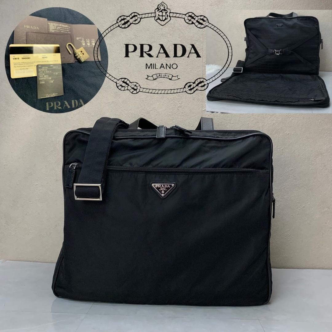 プラダ ボストンバッグ PRADA サフィアーノ トート ハンド V361S 黒