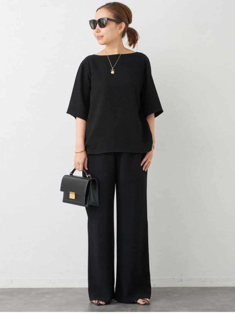 イージーパンツ ドゥーズィエムクラス ブラックM Deuxieme Classe