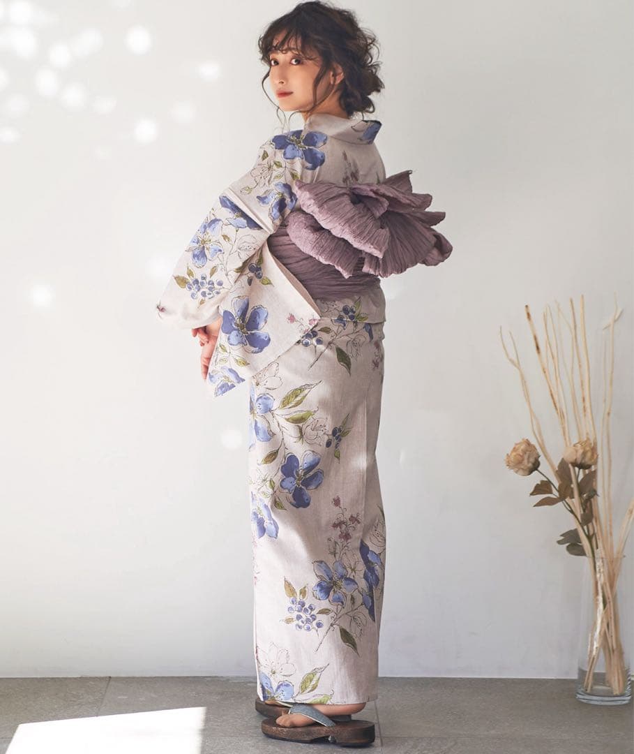 Dita 1人で着られる浴衣セット 和歌山染工も日本染め （浴衣＋帯）