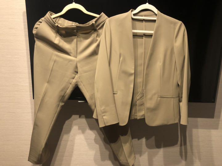 42%割引オレンジ系,M最新作の PLST プラステ パンツスーツ M パンツ