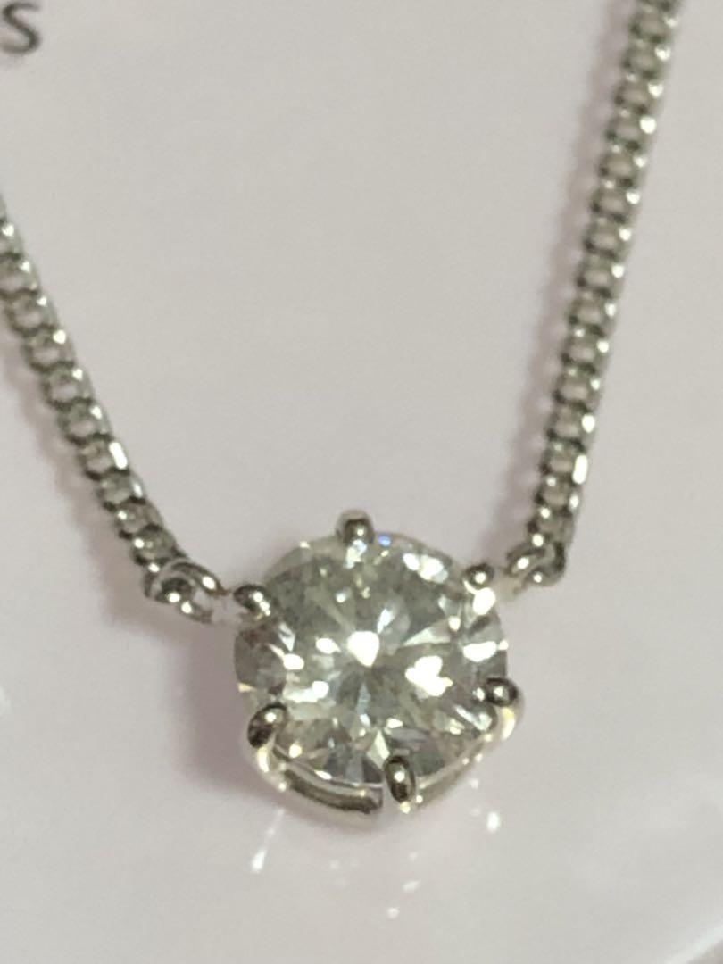 Pt850 ✧ 天然ダイヤモンド ネックレス / /1.01ct /大粒ダイヤ