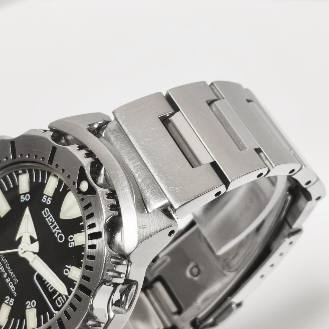 美品 セイコー ダイバー200m ブラックモンスター SKX779K 海外モデル