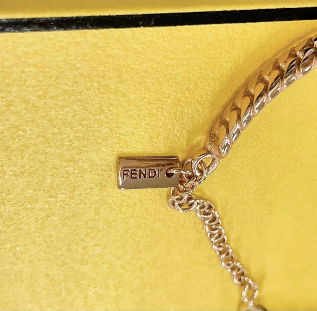 美品♪FENDI フェンディ ブレスレット バゲット ピンクゴールド　お値下げ