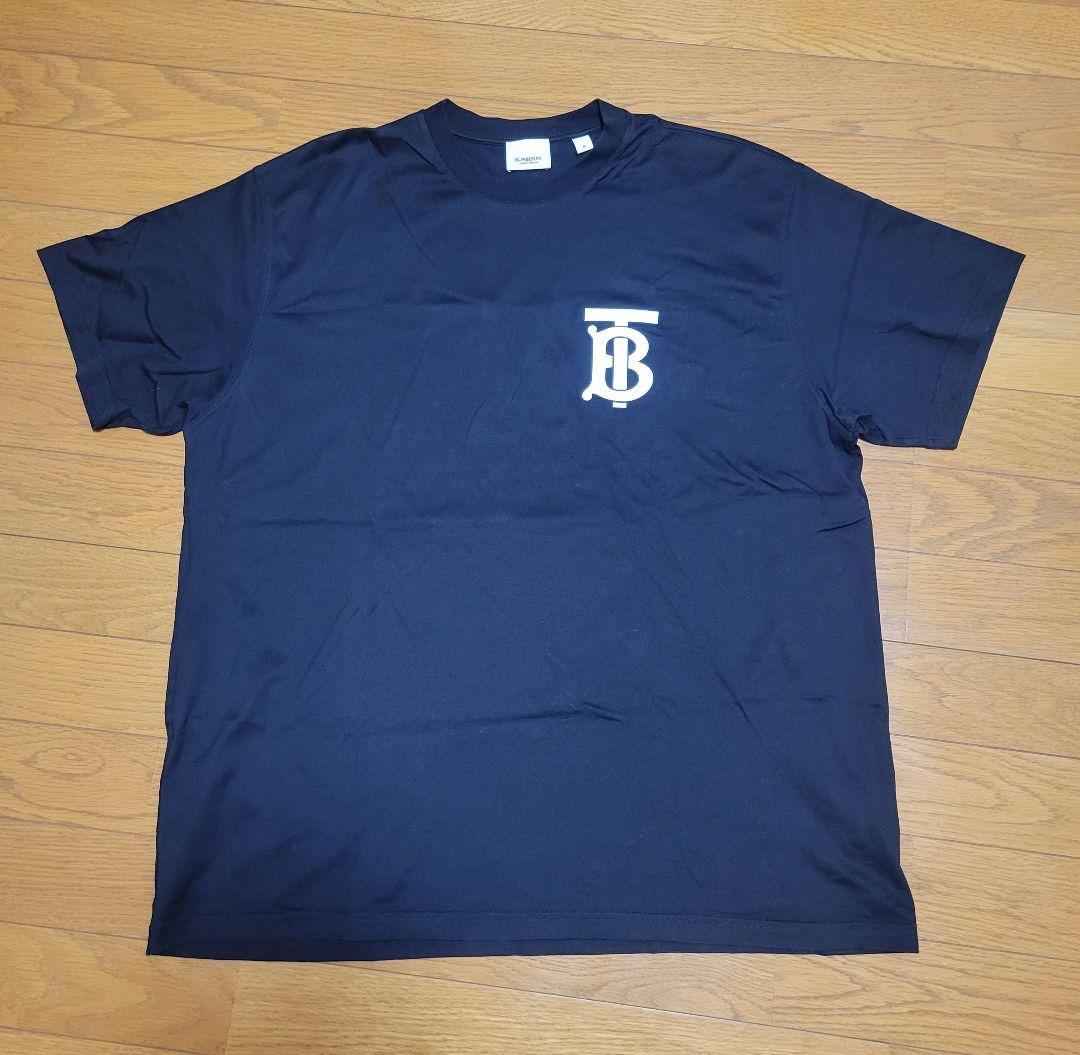 美品 バーバリー TBロゴ Tシャツ ブラック BURBERRY（バーバリー）Tシャツ TBロゴ サイズM ブラック