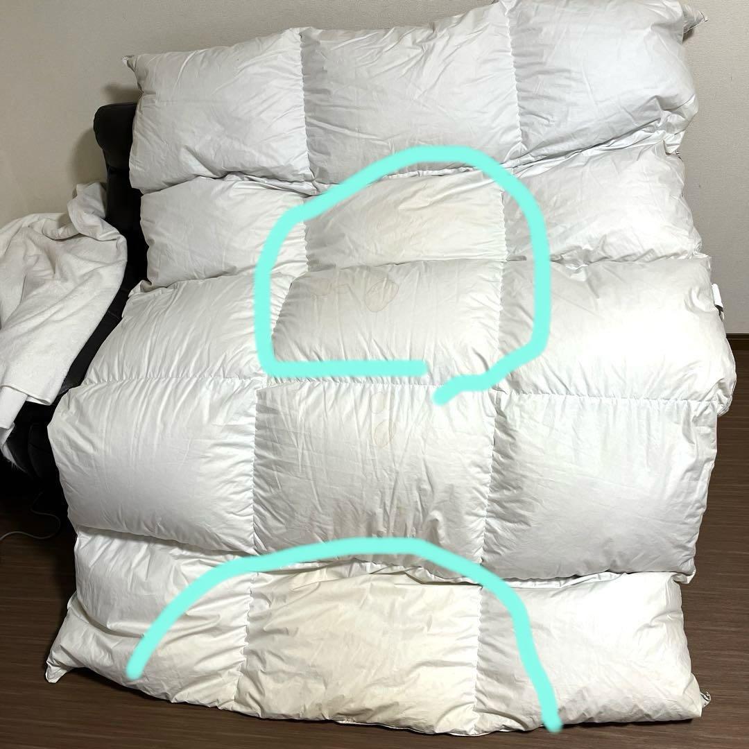 羽毛布団　シングル1.4kg ダウン90 フェザー10 収納ケース付