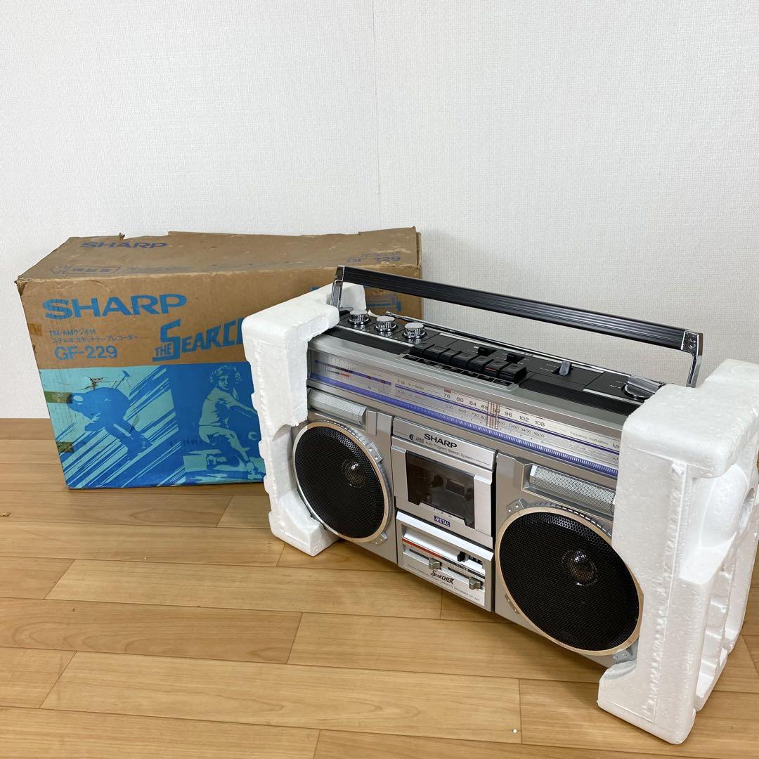 SHARP FM/AMラジオ カセットテープレコーダー　GF-229