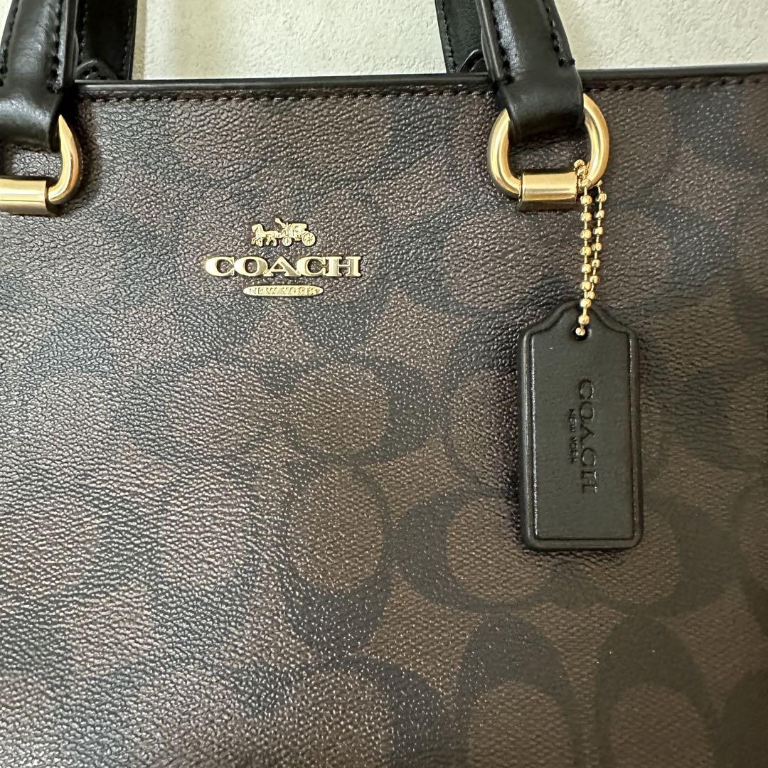 七夕ランタン祭り 美品 COACH コーチ レザー 2WAY ハンドバッグ