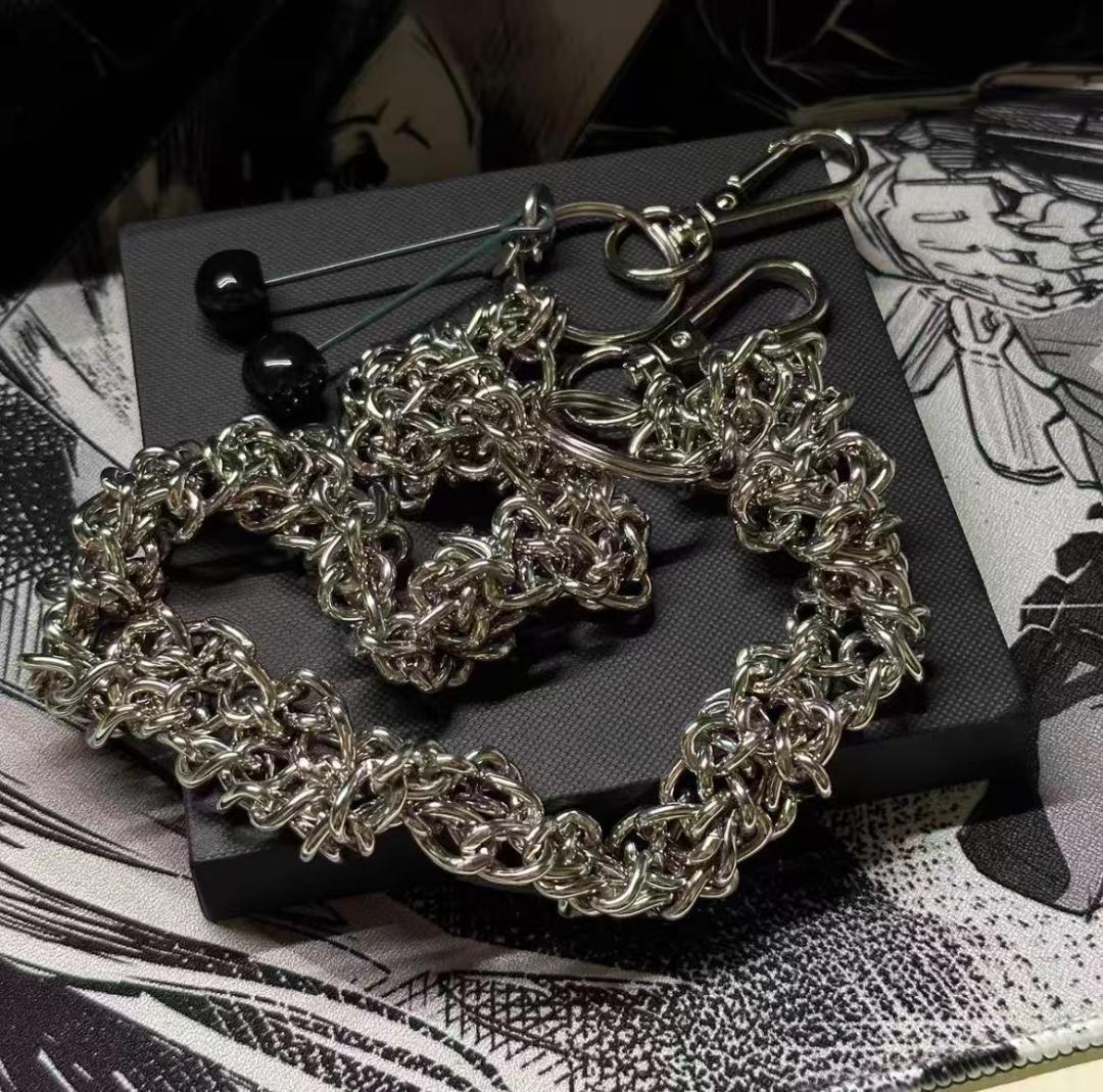 【Raf Simons】■ チェリー ウォレットチェーン ■ シルバー 箱付き