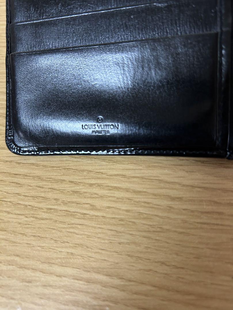 Louis Vuitton 二つ折り財布 ブラック美品