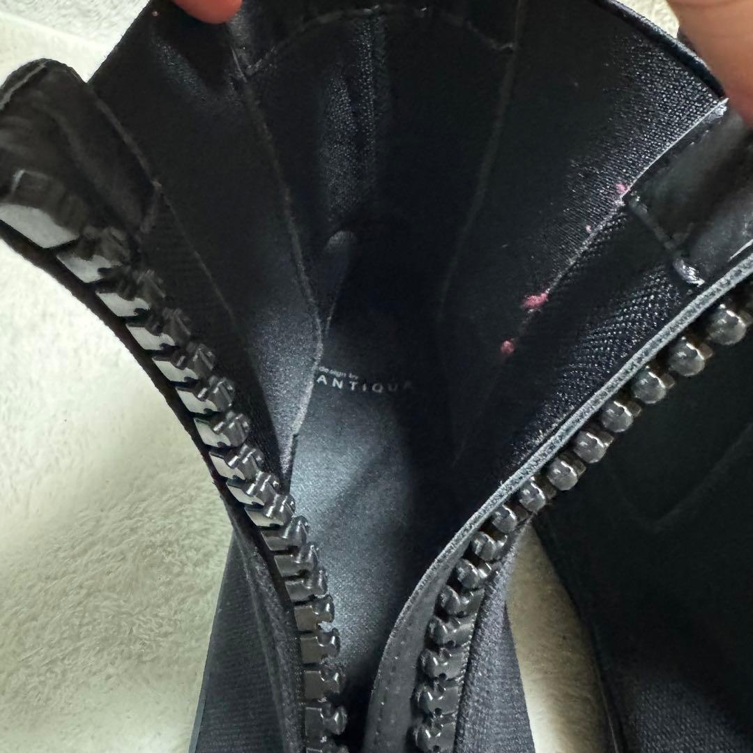 【antiqua】未使用級✨フロントジップスニーカー　Sサイズ