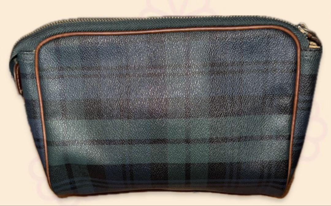 Polo Ralph Lauren タータンチェック クラッチバッグ美品 - メルカリ