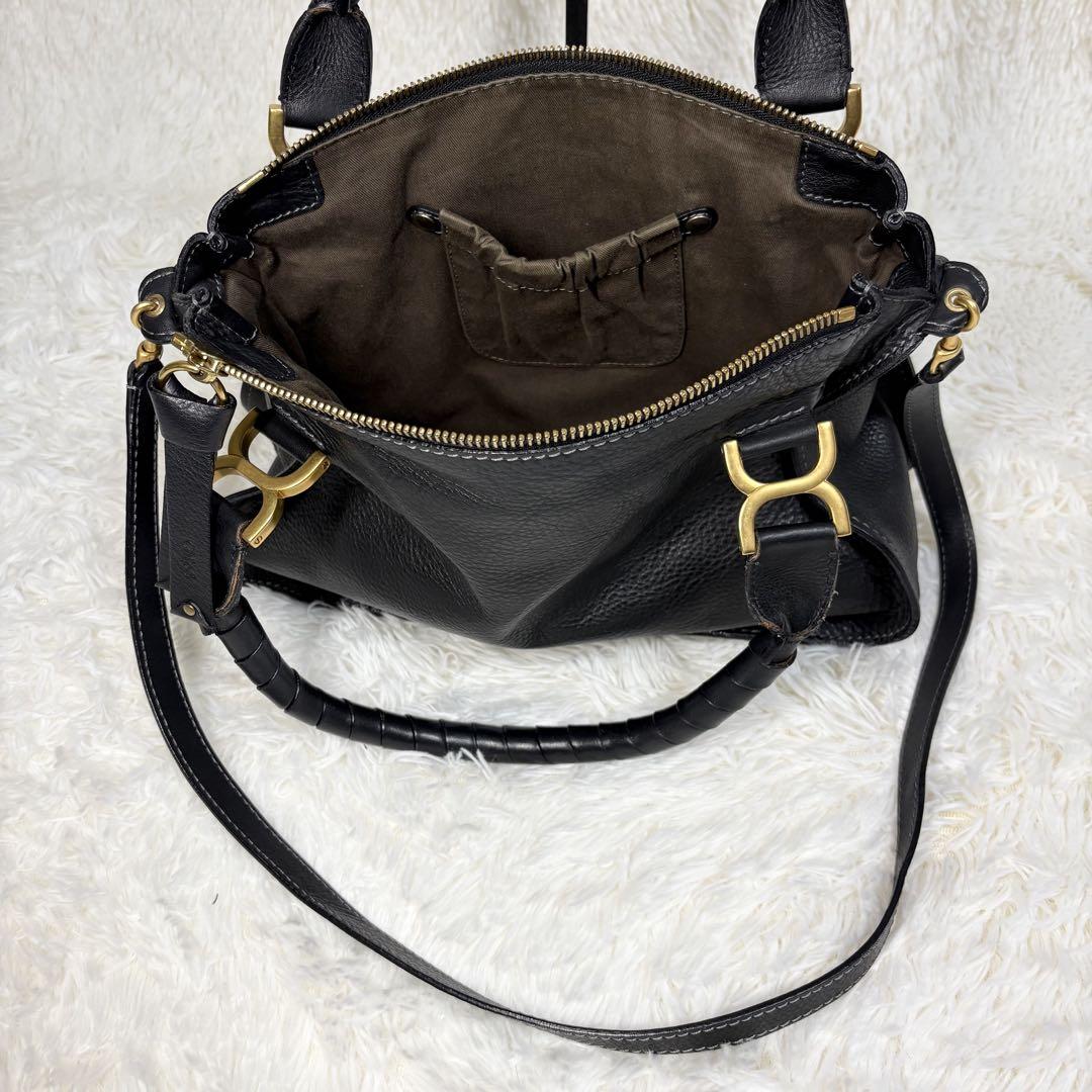 お歳暮 Chloe クロエ マーシー ショルダーバッグ レザー 2way ブラック バッグ