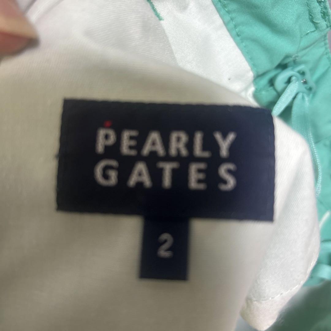 PEARLY GATES エメラルドグリーン7分丈パンツ
