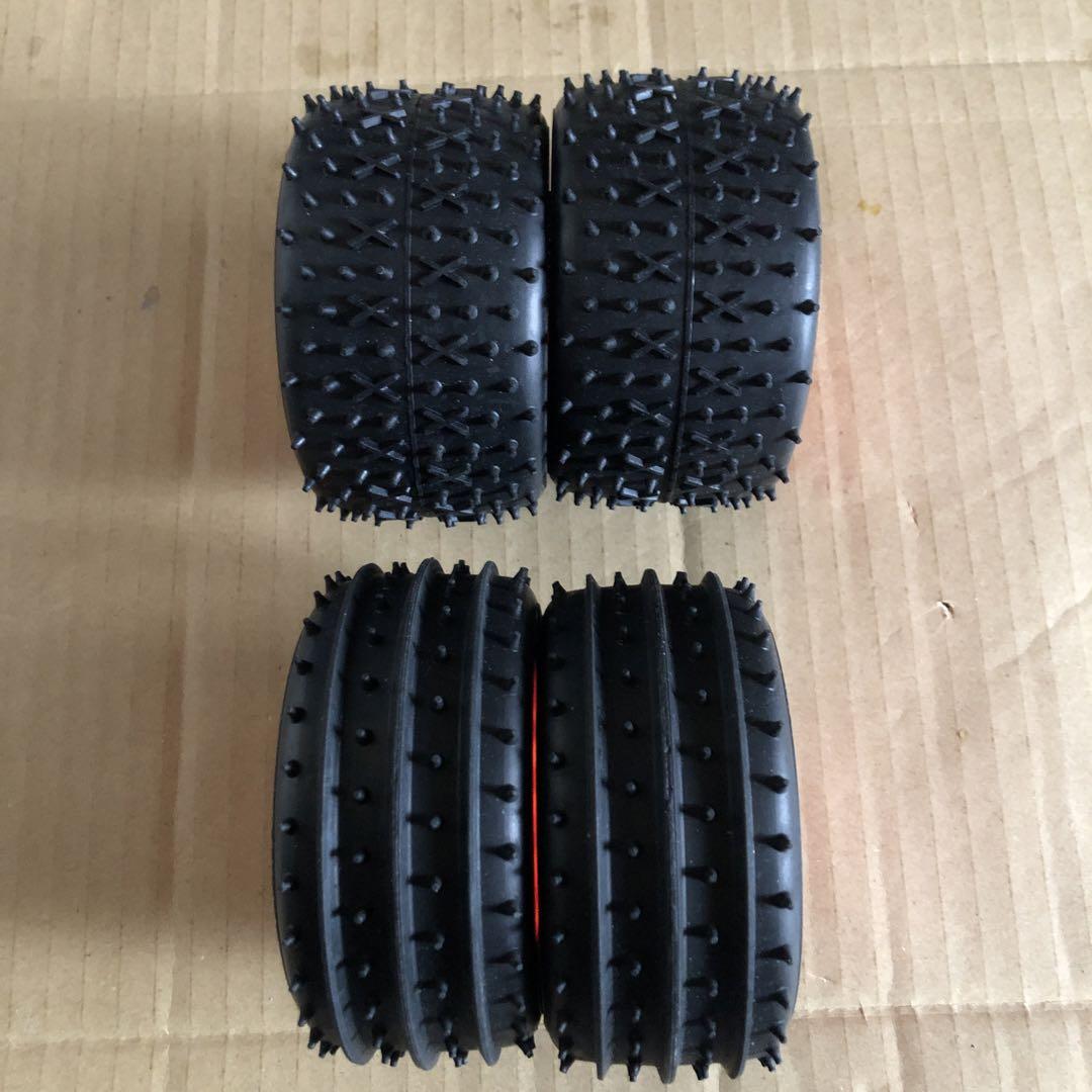 タミヤ RC ブリッツァービートル ホイールタイヤセット、未走行