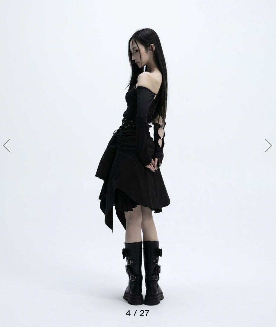 スカート melt the lady ruffle gather mini skirt