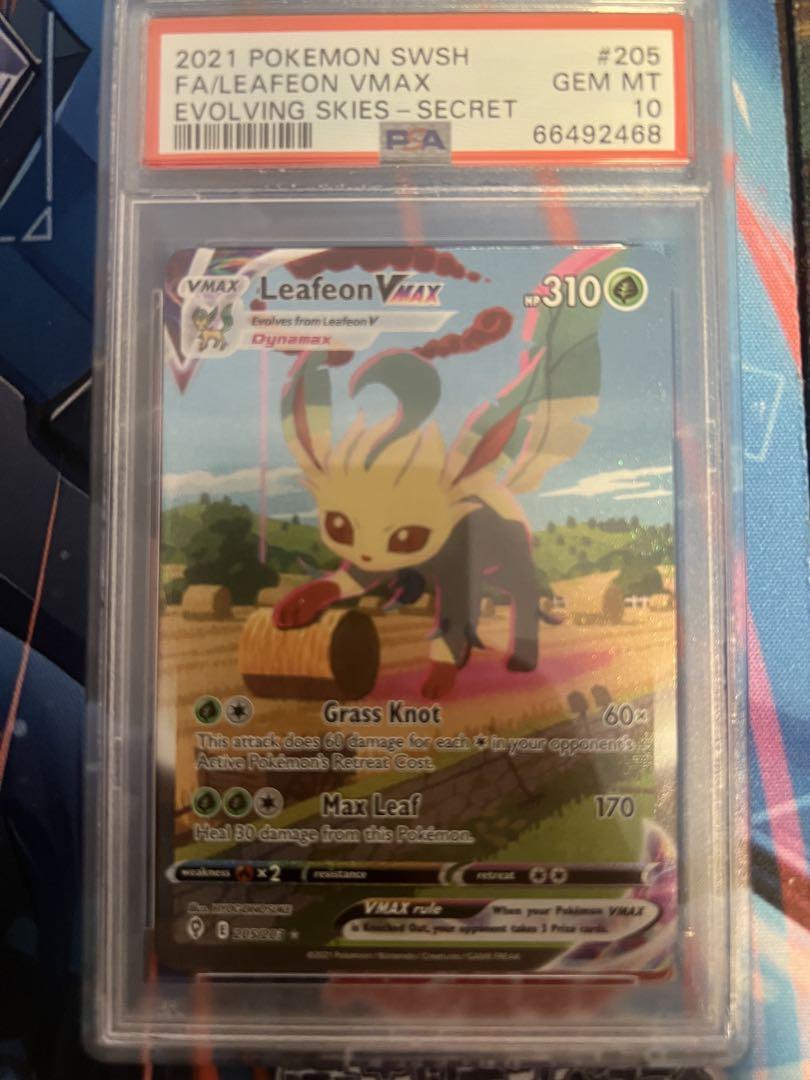 ポケカ ポケモンカードゲーム リーフィアVmax sa 英語 PSA10