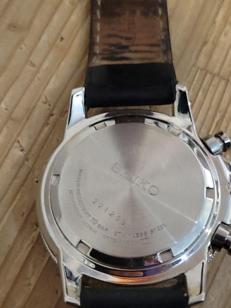 SEIKO ソーラー腕時計 クロノグラフ
