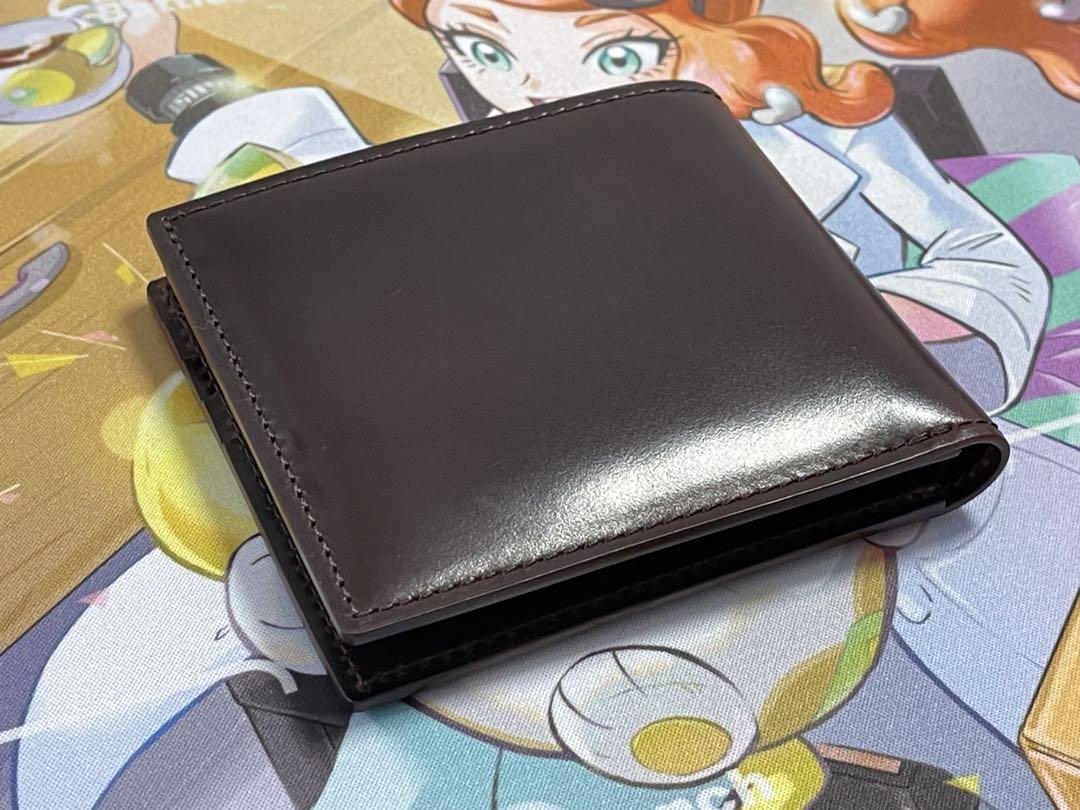 【新品未使用】GANZO シェルコードバン2 純札入れ バーガンディ
