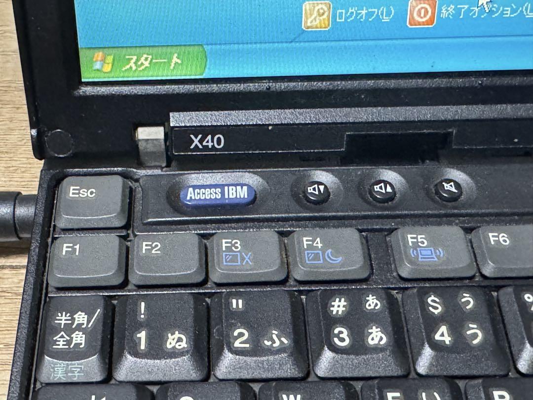 IBM ThinkPad X40 Windows XP 日本語キーボード IBM ThinkPad X40 Windows XP 日本語キーボード Windowsノート本体