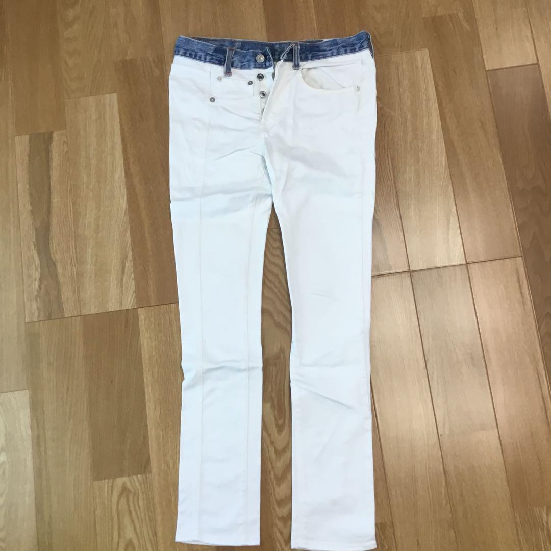 新入荷 jonnlynx メルカリ - 25 ホワイトデニム パンツ