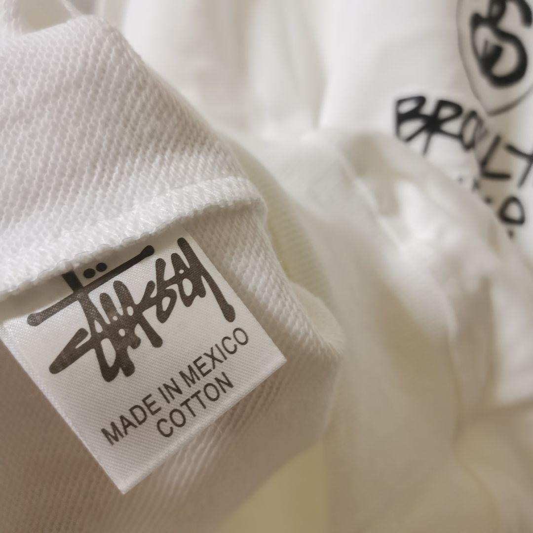 ステューシー STUSSY  ワールドツアー  パーカー ホワイト長袖 XL