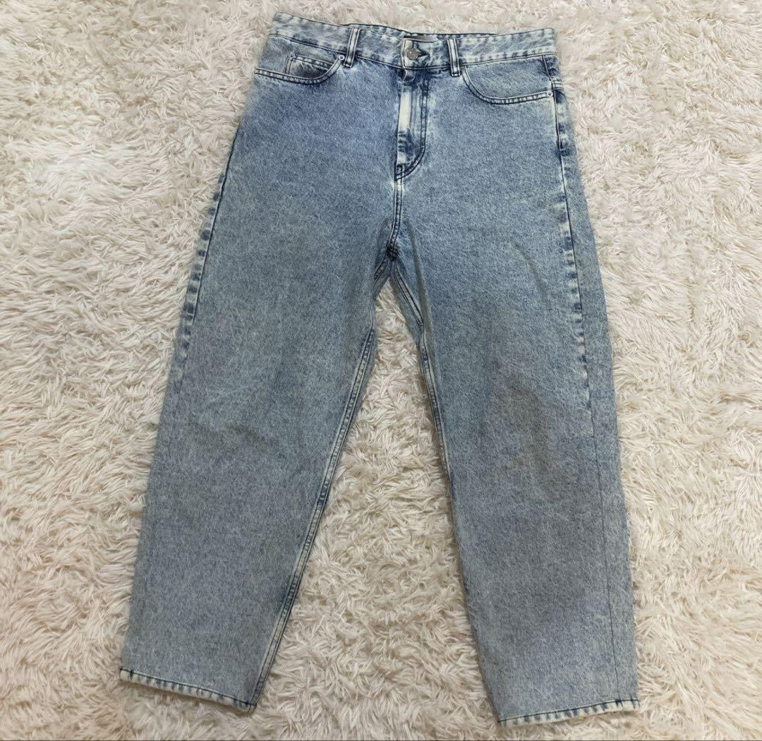 【正規品】 テーパードデニムパンツ MARANT ISABEL ウォッシュ加工 メルカリ - パンツ