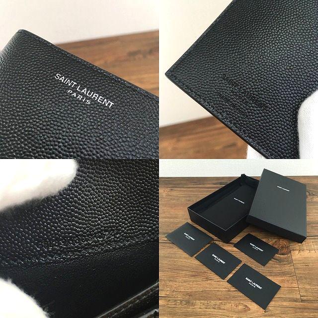 未使用品 Saint Laurent 長財布 ブラック 縦型 箱付き 371