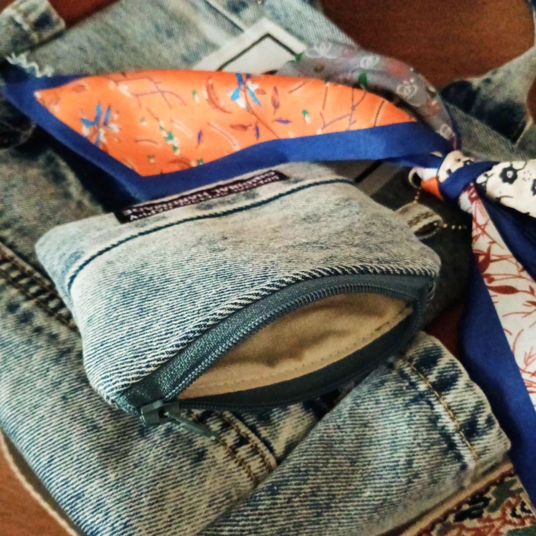 デニムリメイク　トートバッグ　ハンドメイド