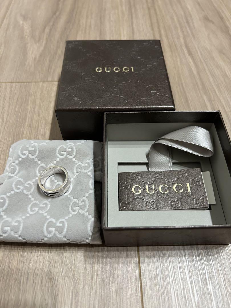 GUCCI 11号 グッチ リング・指輪 オープン スクエア シルバー925