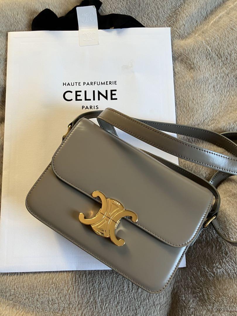 CELINE グレー ショルダーバッグ