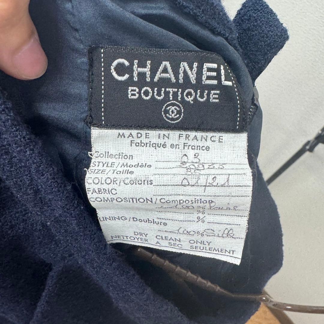s67 CHANEL ヴィンテージシャネル　セットアップ　スーツ　ココマーク