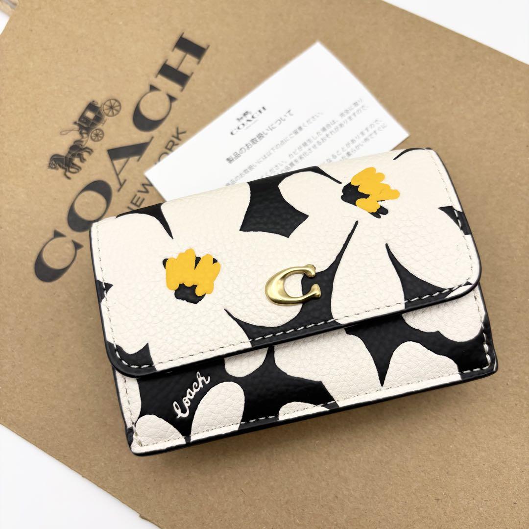【COACH☆新品】エッセンシャル ミニ トライフォールド！フローラル！