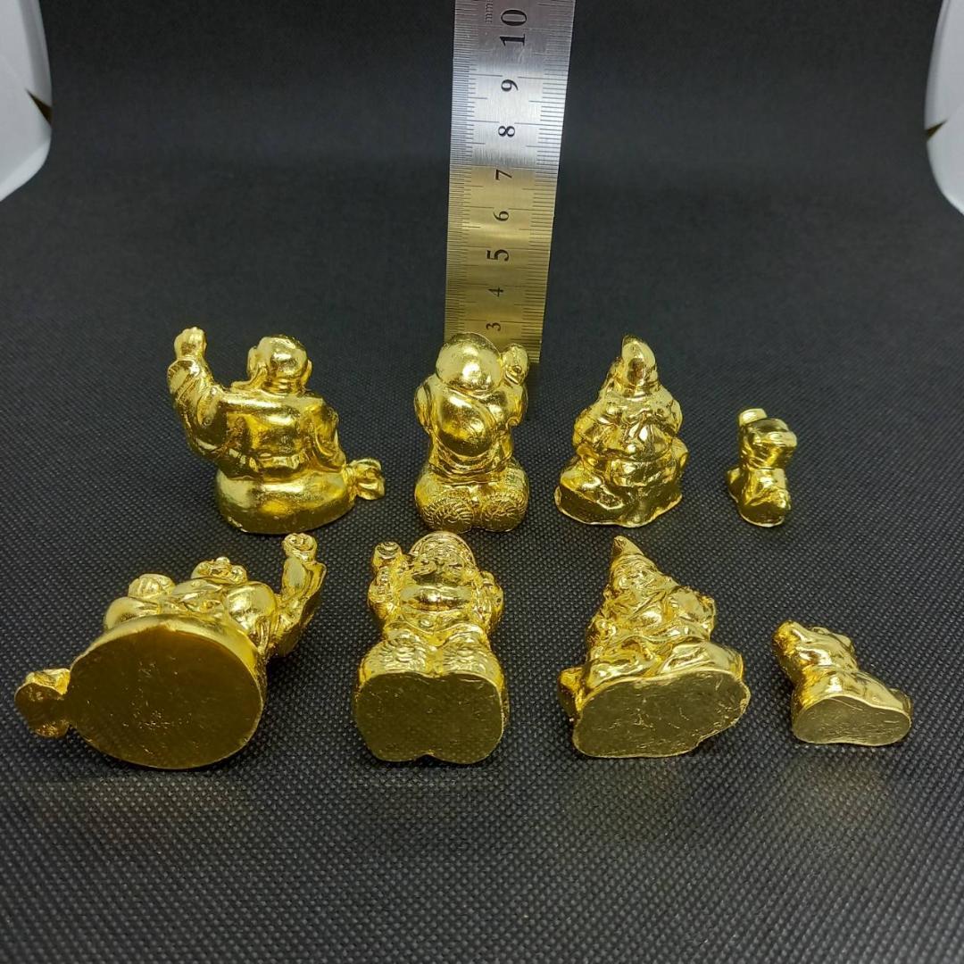 純金貼りオルゴナイト『極大金運純金貼り４点セット』金運アップ置物 開運置物 10 オルゴナイト『極大金運純金貼り神様4点セット』金運アップ置物