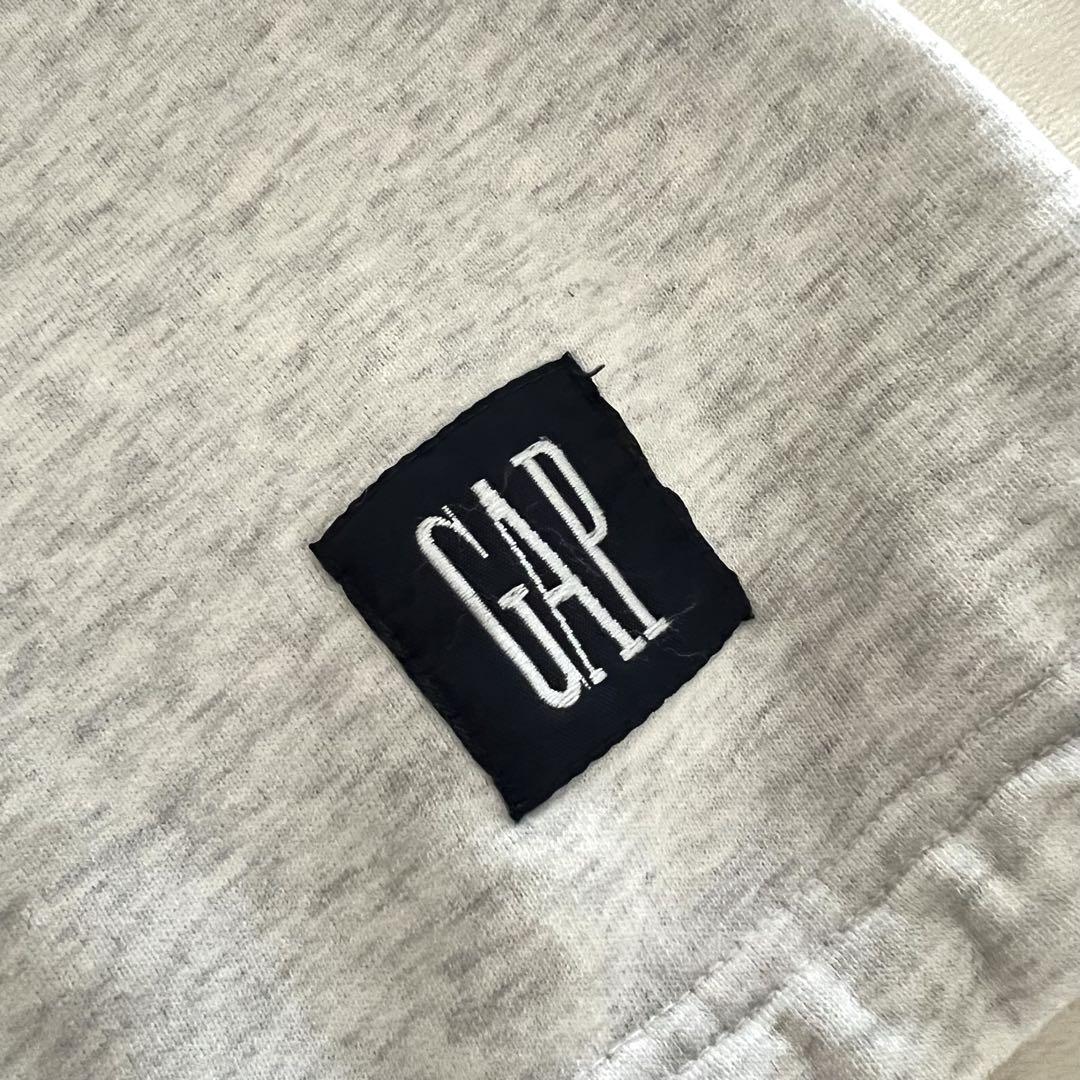 人気アイテムランキング(新品)  希少✨90s old GAP ロゴ刺繍 モックネックスウェット 杢グレー トップス