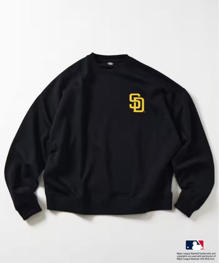 【別注】 MLB公式 パドレス だるまDARUMA ビッグシルエットスウェットL