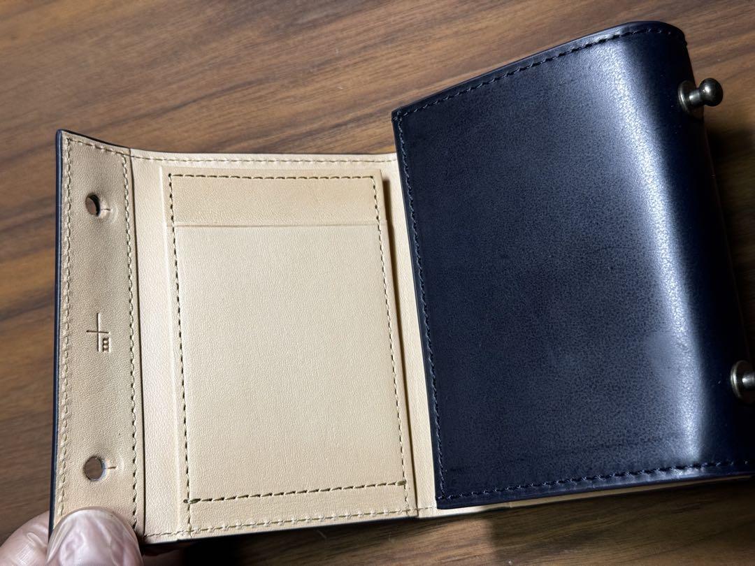 新品 millefoglieⅡ CORDOVAN27 navy ミッレフォッリエ