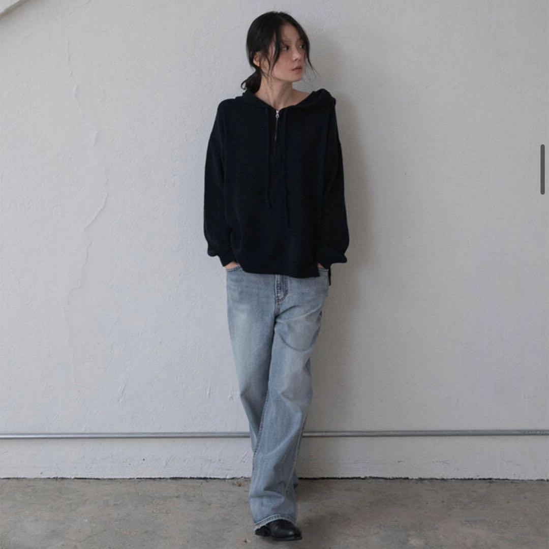 【OHOTORO】Zip Up Hoodie Knit