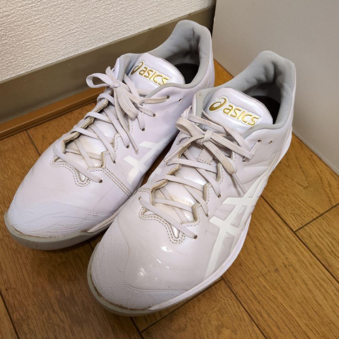 バリヤマ 美品 asics GOLDSTAGE ベースボールスパイク 27cm
